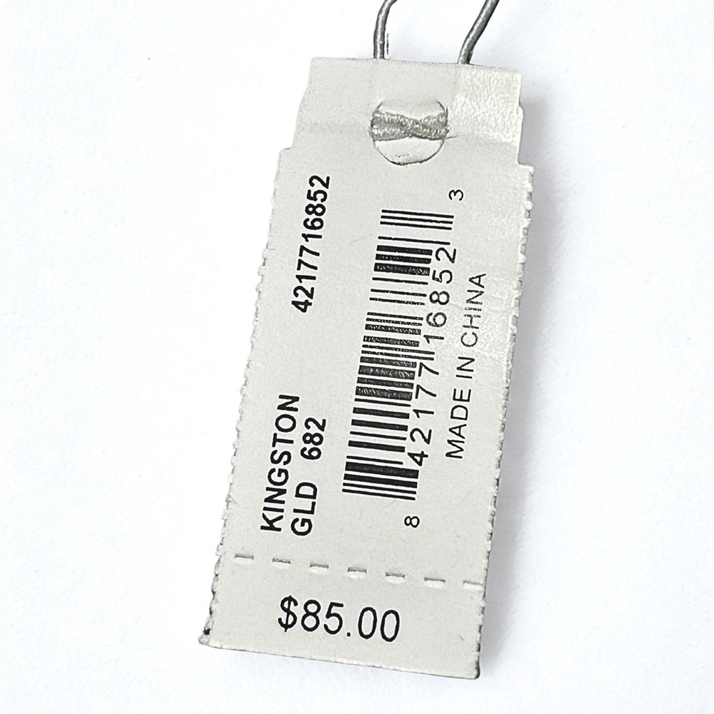 Kendra Scott Long Rose Quartz Statement Pendant Necklace NWT Gold Tone - Picture 6 of 6